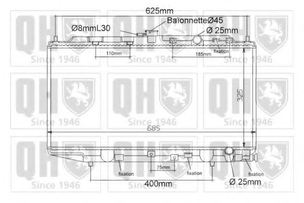 Imagine Radiator, racire motor QUINTON HAZELL QER1128