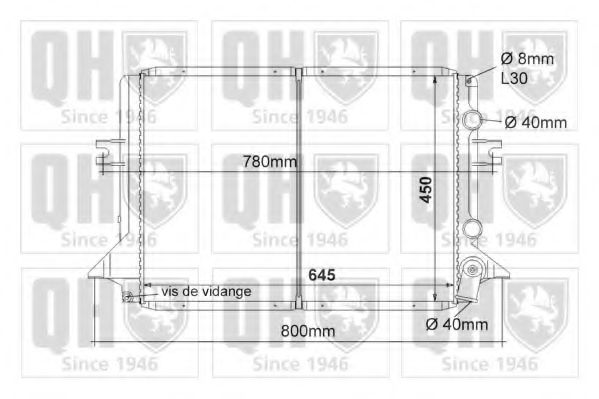 Imagine Radiator, racire motor QUINTON HAZELL QER1133