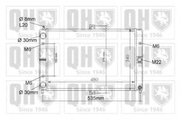 Imagine Radiator, racire motor QUINTON HAZELL QER1140