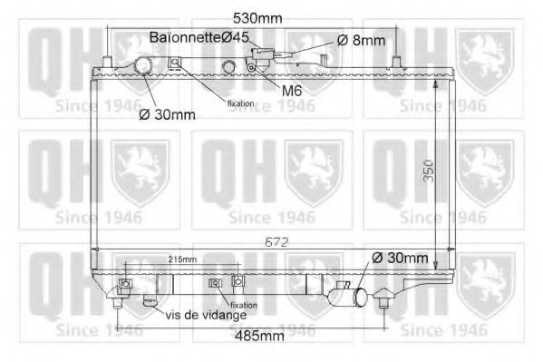 Imagine Radiator, racire motor QUINTON HAZELL QER1151