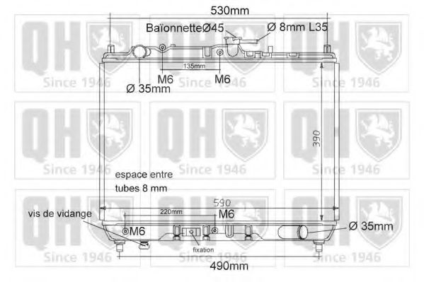 Imagine Radiator, racire motor QUINTON HAZELL QER1152