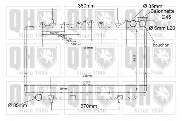 Imagine Radiator, racire motor QUINTON HAZELL QER1160