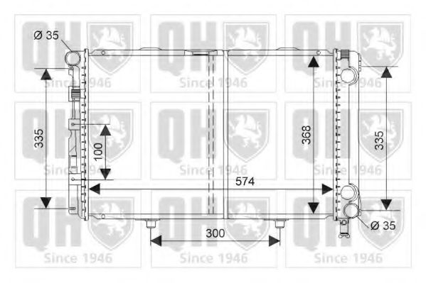 Imagine Radiator, racire motor QUINTON HAZELL QER1180