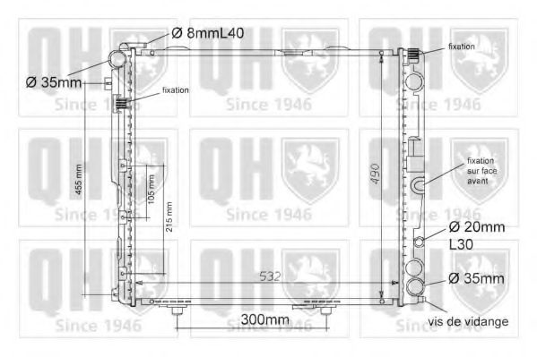 Imagine Radiator, racire motor QUINTON HAZELL QER1183