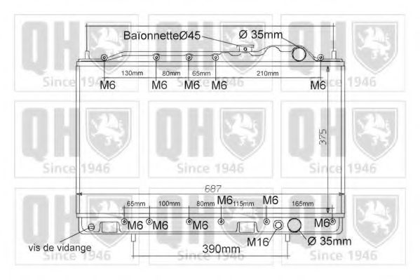 Imagine Radiator, racire motor QUINTON HAZELL QER1202