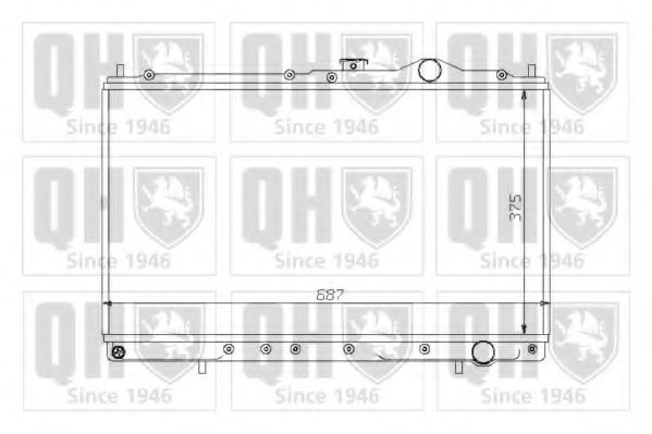 Imagine Radiator, racire motor QUINTON HAZELL QER1203