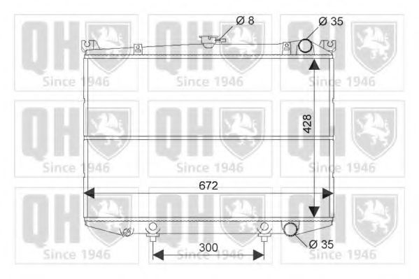 Imagine Radiator, racire motor QUINTON HAZELL QER1208