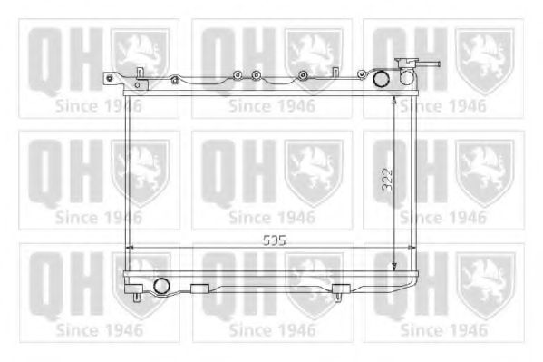 Imagine Radiator, racire motor QUINTON HAZELL QER1218