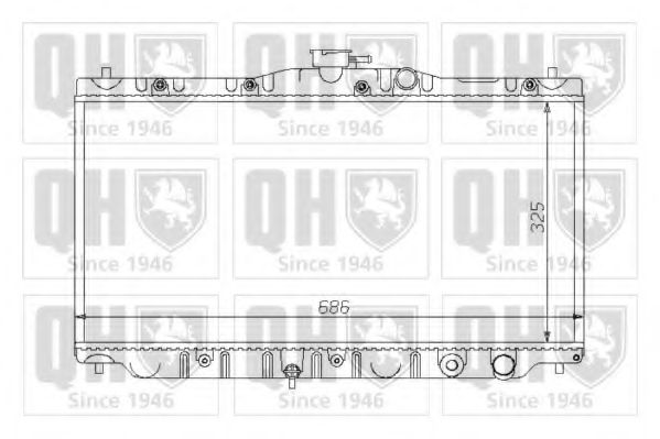 Imagine Radiator, racire motor QUINTON HAZELL QER1251