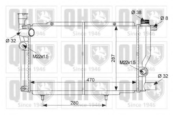 Imagine Radiator, racire motor QUINTON HAZELL QER1256