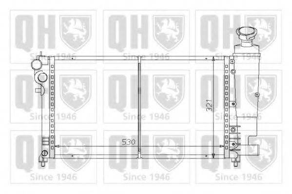 Imagine Radiator, racire motor QUINTON HAZELL QER1270