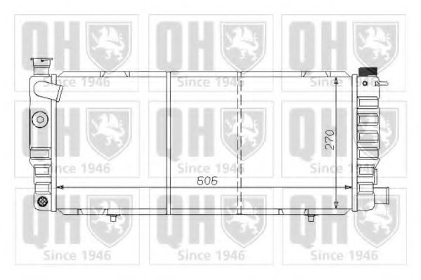 Imagine Radiator, racire motor QUINTON HAZELL QER1288