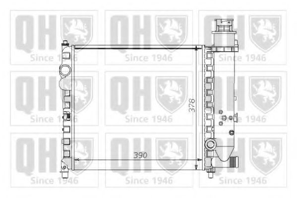 Imagine Radiator, racire motor QUINTON HAZELL QER1298