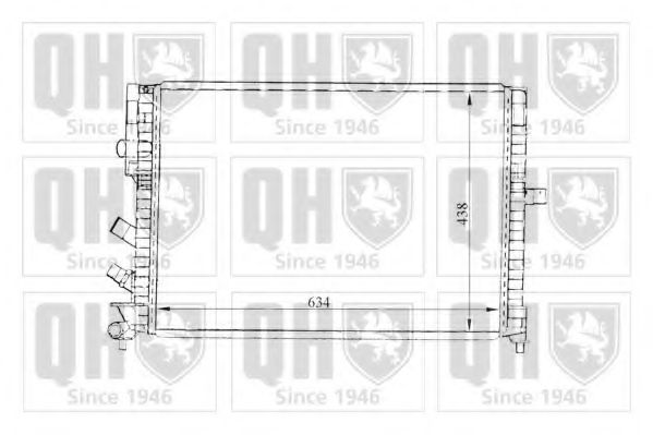 Imagine Radiator, racire motor QUINTON HAZELL QER1303