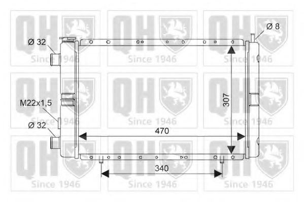 Imagine Radiator, racire motor QUINTON HAZELL QER1305