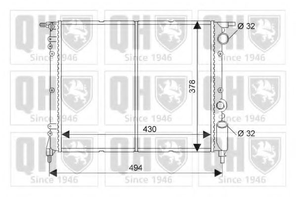 Imagine Radiator, racire motor QUINTON HAZELL QER1324