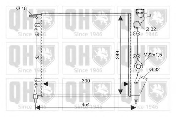 Imagine Radiator, racire motor QUINTON HAZELL QER1330