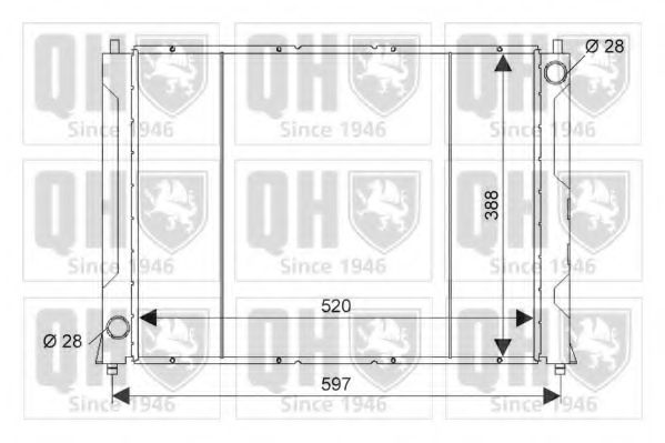 Imagine Radiator, racire motor QUINTON HAZELL QER1366