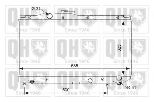 Imagine Radiator, racire motor QUINTON HAZELL QER1380