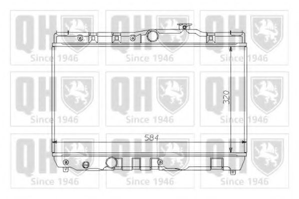 Imagine Radiator, racire motor QUINTON HAZELL QER1384