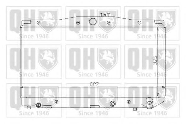 Imagine Radiator, racire motor QUINTON HAZELL QER1392