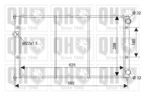 Imagine Radiator, racire motor QUINTON HAZELL QER1422