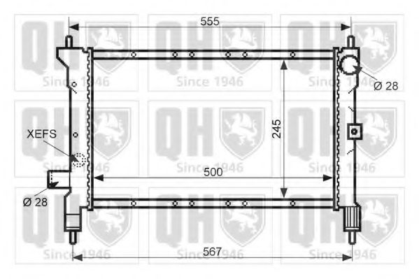 Imagine Radiator, racire motor QUINTON HAZELL QER1434