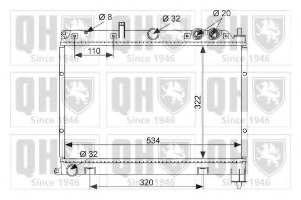 Imagine Radiator, racire motor QUINTON HAZELL QER1468