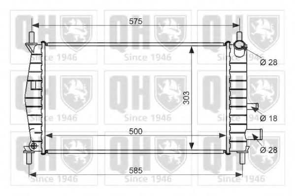 Imagine Radiator, racire motor QUINTON HAZELL QER1471