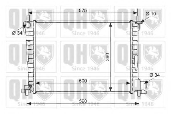 Imagine Radiator, racire motor QUINTON HAZELL QER1473