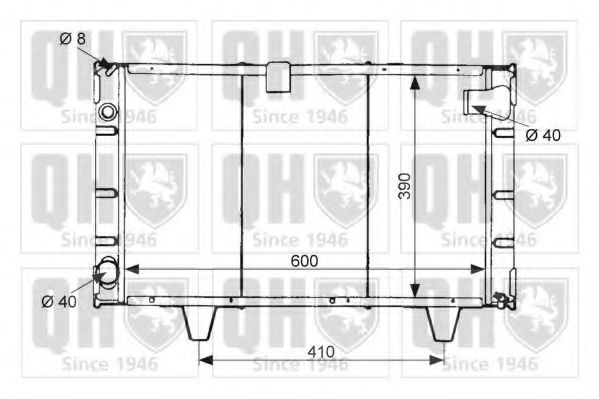 Imagine Radiator, racire motor QUINTON HAZELL QER1490