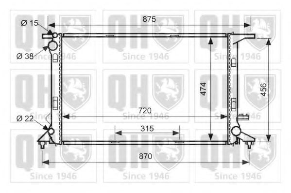 Imagine Radiator, racire motor QUINTON HAZELL QER1492