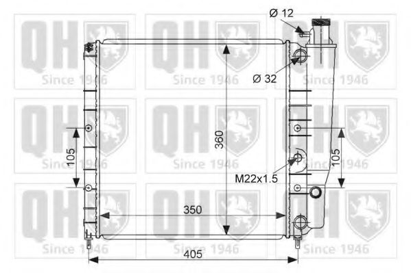 Imagine Radiator, racire motor QUINTON HAZELL QER1495