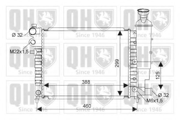 Imagine Radiator, racire motor QUINTON HAZELL QER1505