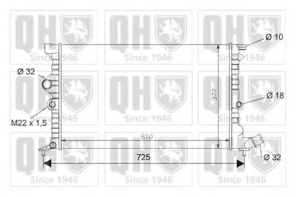 Imagine Radiator, racire motor QUINTON HAZELL QER1508