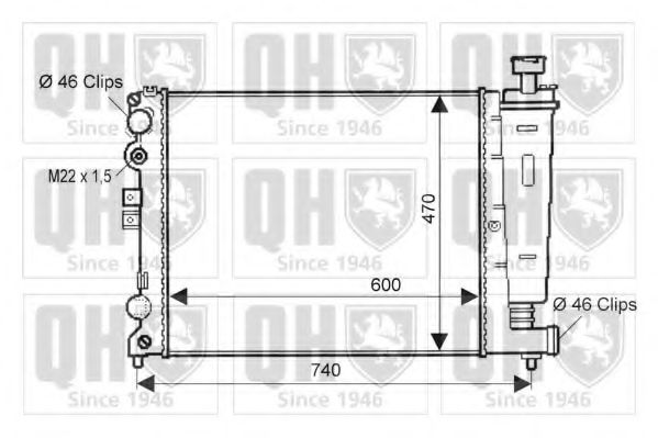 Imagine Radiator, racire motor QUINTON HAZELL QER1514