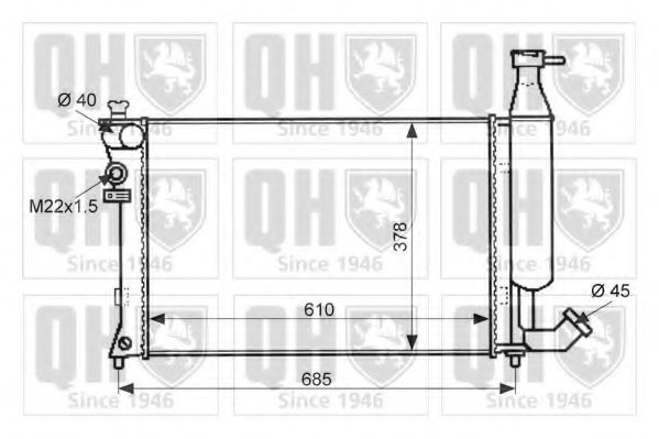 Imagine Radiator, racire motor QUINTON HAZELL QER1526