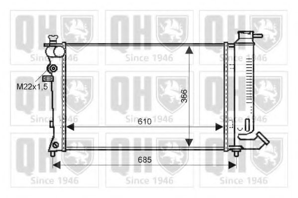 Imagine Radiator, racire motor QUINTON HAZELL QER1529