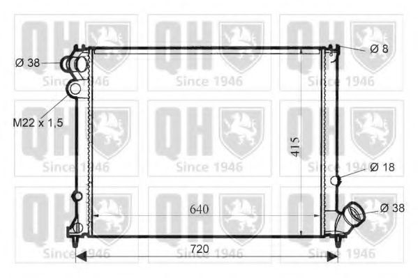 Imagine Radiator, racire motor QUINTON HAZELL QER1533