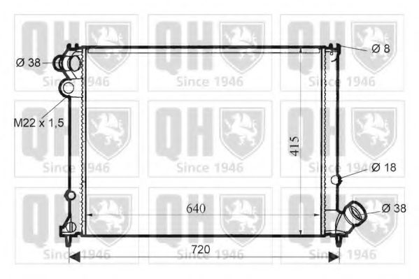 Imagine Radiator, racire motor QUINTON HAZELL QER1534