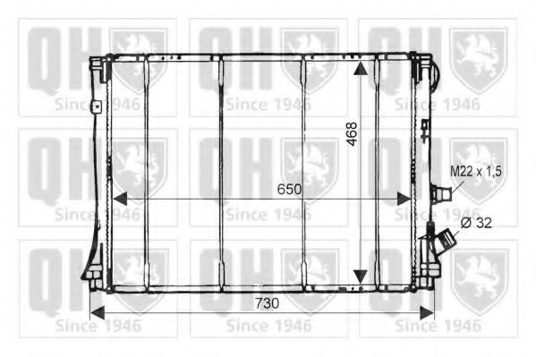 Imagine Radiator, racire motor QUINTON HAZELL QER1539