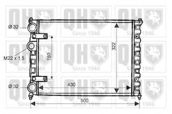 Imagine Radiator, racire motor QUINTON HAZELL QER1540