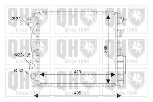 Imagine Radiator, racire motor QUINTON HAZELL QER1550