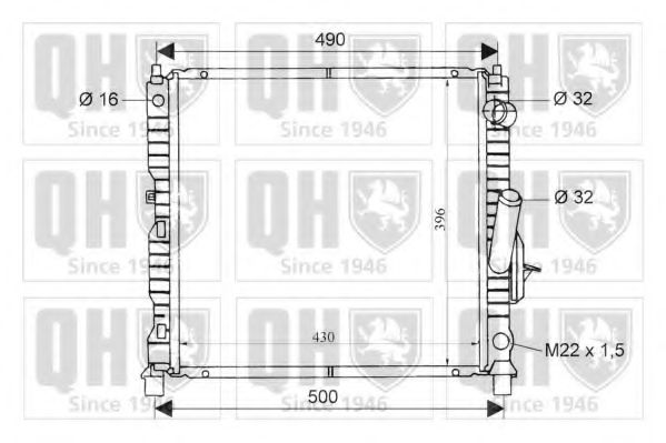 Imagine Radiator, racire motor QUINTON HAZELL QER1552