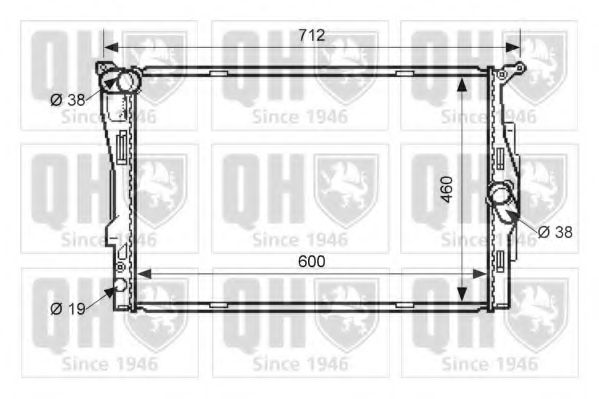 Imagine Radiator, racire motor QUINTON HAZELL QER1558