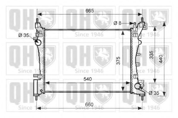 Imagine Radiator, racire motor QUINTON HAZELL QER1570