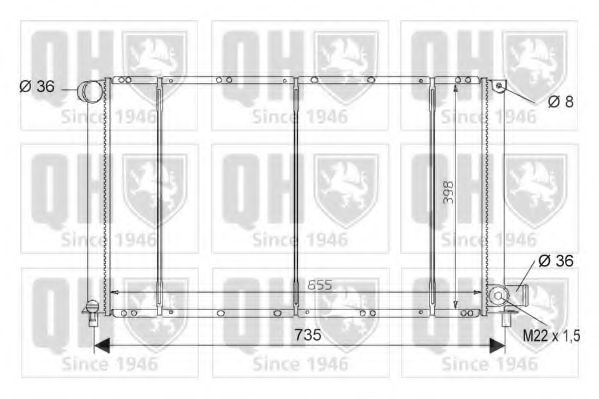 Imagine Radiator, racire motor QUINTON HAZELL QER1605