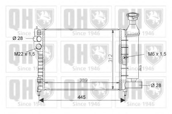 Imagine Radiator, racire motor QUINTON HAZELL QER1607