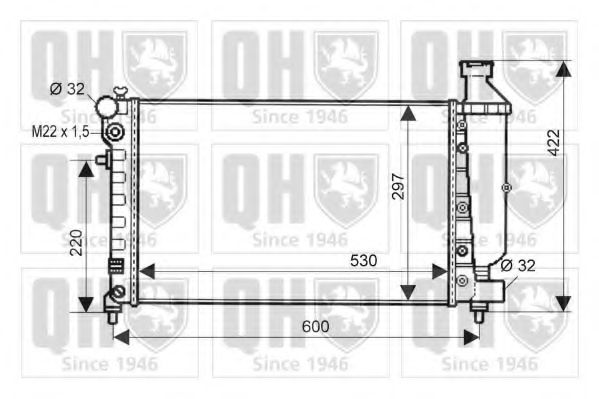 Imagine Radiator, racire motor QUINTON HAZELL QER1611