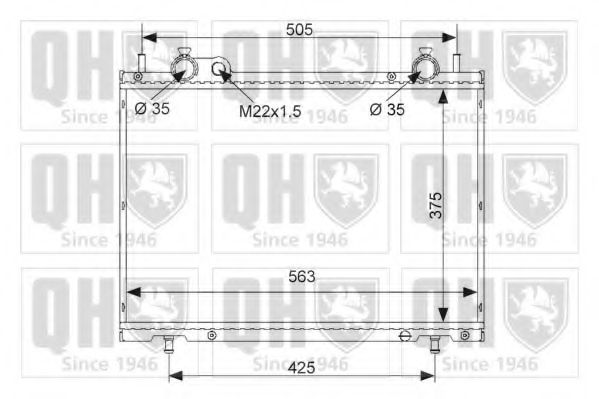 Imagine Radiator, racire motor QUINTON HAZELL QER1617